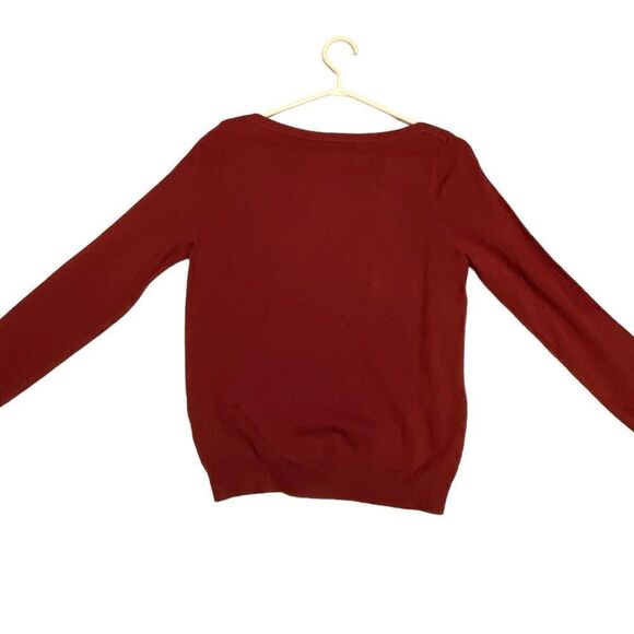NWOT Burgundy ModCloth Wide Neck Sweater - Picture 3 of 7